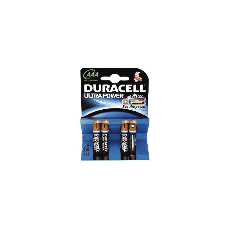 4 piles Duracell LR03 AAA/MX2400 Ultra Power